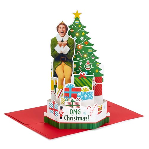 Pop-Up Christmas Card with Sound - Buddy the Elf Display