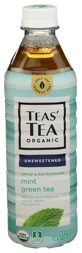 Organic Mint Green Tea - 16.9 fl oz Unsweetened Bottle