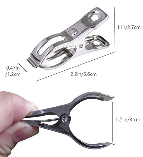 32 Pack Stainless Steel Clothes Pins - Heavy Duty Garden Clips