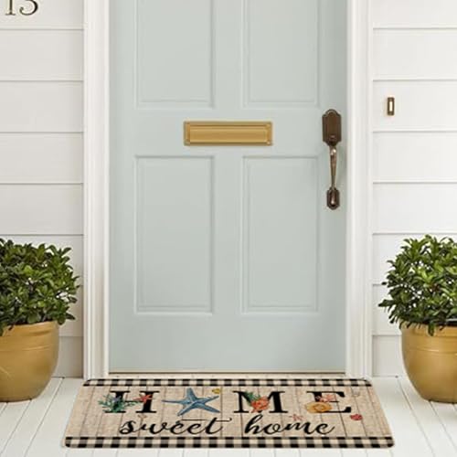 ORTIGIA Starfish Doormat 17x29 INCH - Non-Slip Outdoor Entrance Mat