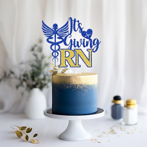 It's Giving RN Cake Topper - Graduation Decor for Nursing School 2025