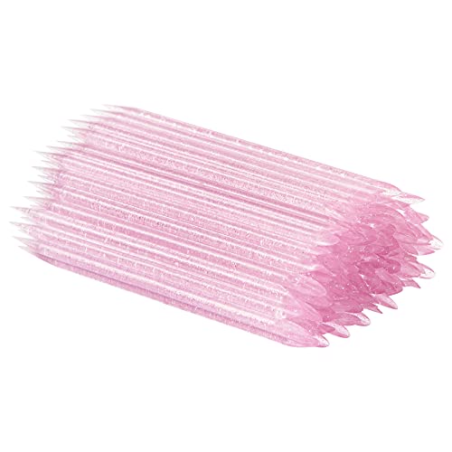 Vaincre Disposable Nail Cuticle Pushers 100PCS Bulk Pink Double Sided