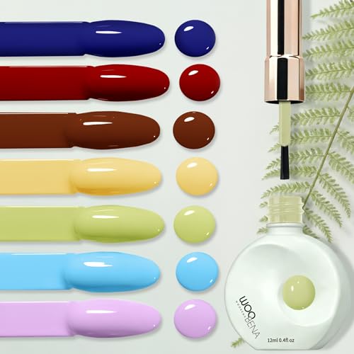 Woobena 12ml UV Gel Nail Polish Long Lasting Salon-Quality Color HEMA Free