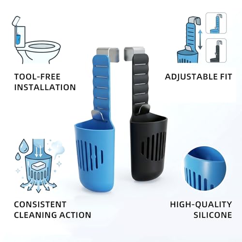 Adjustable Toilet Tank Tablet Holder - Silicone Bleach Dispenser