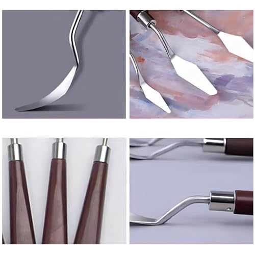 MDLJG 5 Pieces Stainless Steel Cake Spatula Set for Baking Decorating