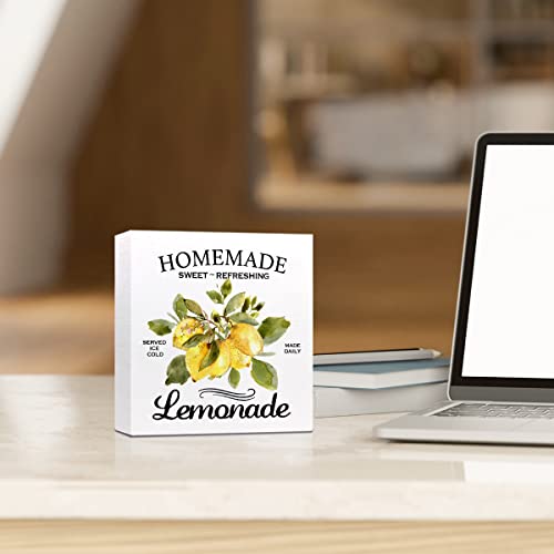 Homemade Lemonade Wooden Plaque Sign for Home Decor