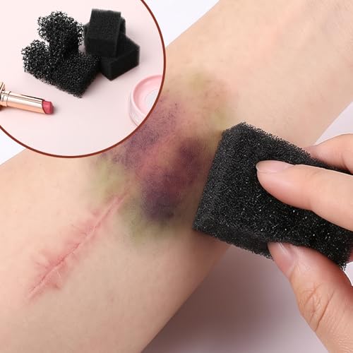 12 Pcs SFX Makeup Stipple Sponges for Special Effects and Halloween