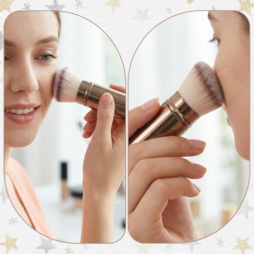 Xelsluthe Retractable Kabuki Makeup Brush - Portable Travel Face Brush