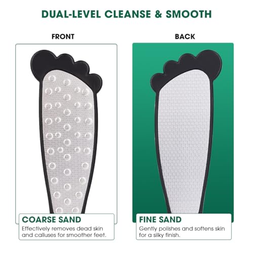 Hotosu Stainless Steel Double-Sided Foot File and Callus Remover for Wet and Dry Skin