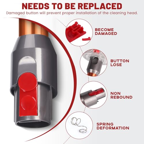Dyson V10 V12 Slim Cleaner Head Clip Latch Button Replacement