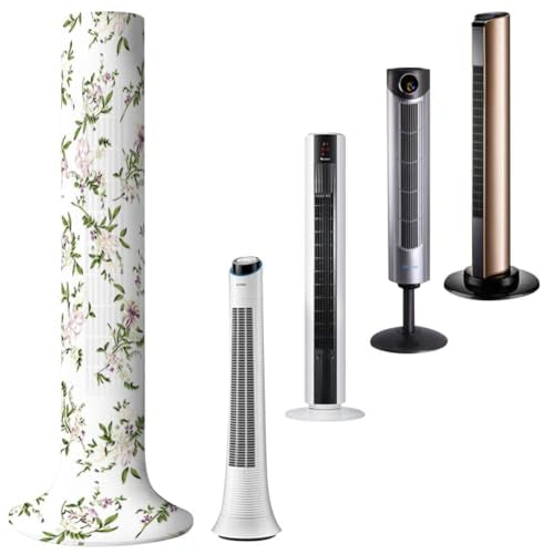 Floral Tower Fan Dust Cover - Washable Protective Cover for 37-49 Inch Fans