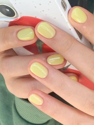 Lifemajic Translucent Light Yellow Gel Nail Polish 15ml Soak Off