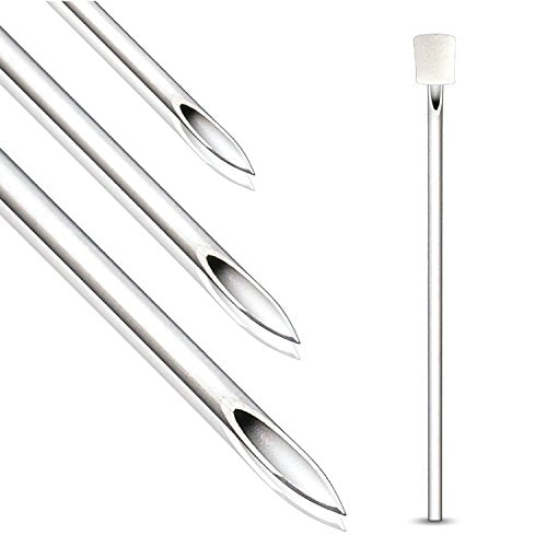 BodyJ4You 10-Piece 18G Piercing Needles Sterile Surgical Steel