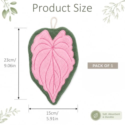 Leaf Shaped Hand Towels - Absorbent Kitchen & Bathroom Towels