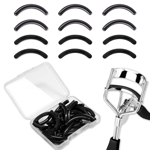 Eyelash Curler Refills Silicone Rubber Replacement Pads 30 Pack Black