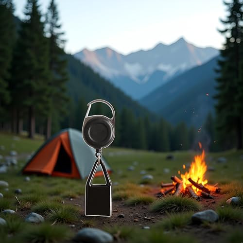2Pcs Lighter Clip,Retractable Lighter Belt,Anti Lost Retractable Cover,Keychain Belt,Leash For Fishing Hiking,Protective Cover For Camping,Leash