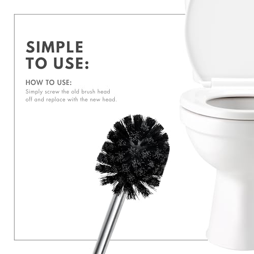 Toilet Brush Replacement Heads for ToiletTree Brushes - 1 Pack