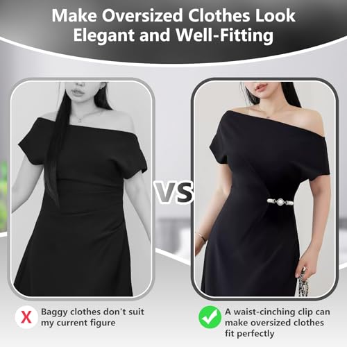 Frutain 2Pcs Multi-Functional Waist Cincher Clips for Women