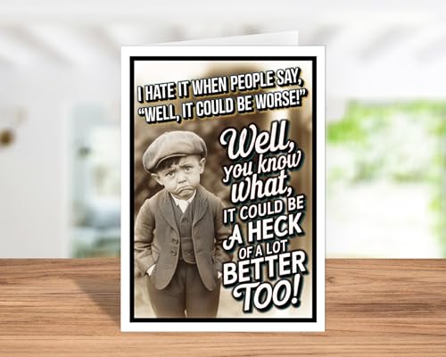 Katie Doodle Funny Get Well Card - Sarcastic Thinking of You Greeting Card