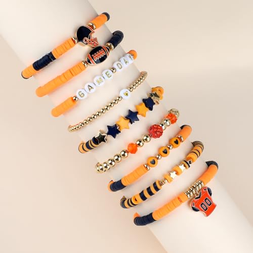 10-Pack Stackable Rainbow Friendship Bracelets for Women