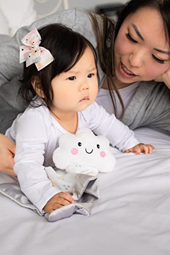 Pearhead Cloud Baby Security Blanket, Soft White Lovey for Newborns & Toddlers, Plush Snuggle Toy for Spring & Newborn Gifting, Gender-Neutral Baby Comfort Lovie