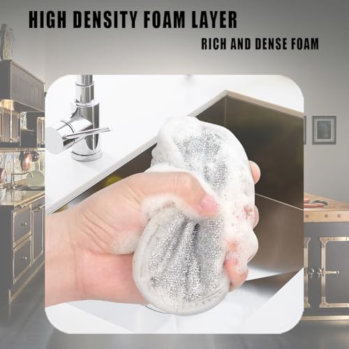 Hakefyna 5-Piece Non-Scratch Wire Dishwashing Rags for Kitchen Cleaning