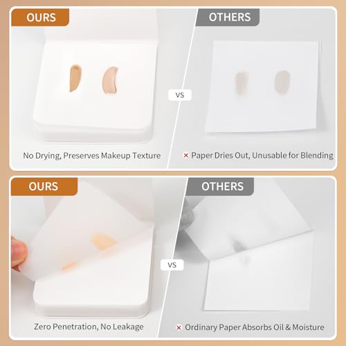 MSQ Disposable Makeup Mixing Palette Paper for Foundation and Nail Art 100 Sheets