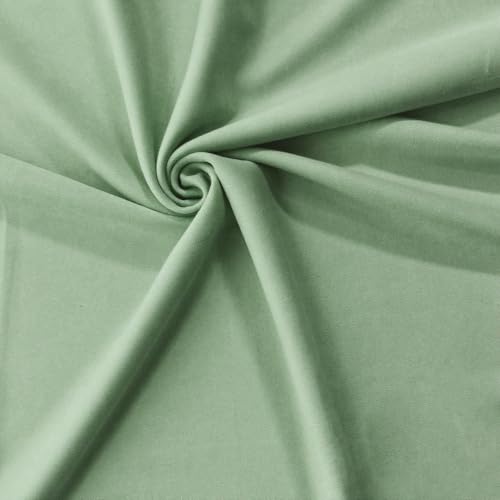 2 Pack Fitted Crib Sheets 28x52 Inches Microfiber White/Green - American Baby Company