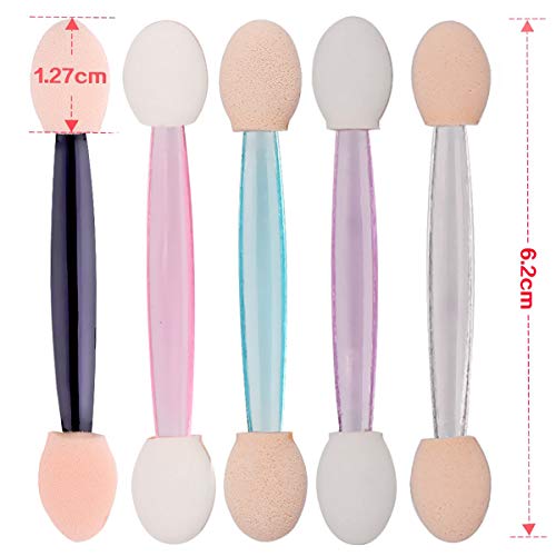 Akstore 30PCS Disposable Dual-Sided Eyeshadow Sponge Applicator Brushes