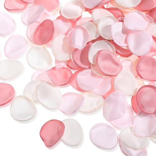 200 Pcs Silk Rose Petals for Wedding Decor - Reusable & Washable