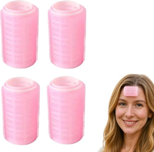 Self-Adhesive Hair Rollers for Volume & Bangs - 3 Inch 4 Pcs
