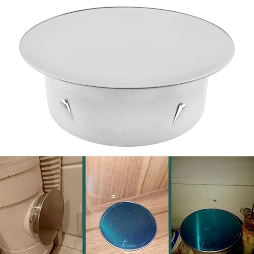 Lovelysp 4-Inch Stainless Steel Chimney Cover - Corrosion & Mosquito Prevention