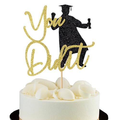 You Did It Graduation Cake Topper - Congrats Grad 2025 Decor
