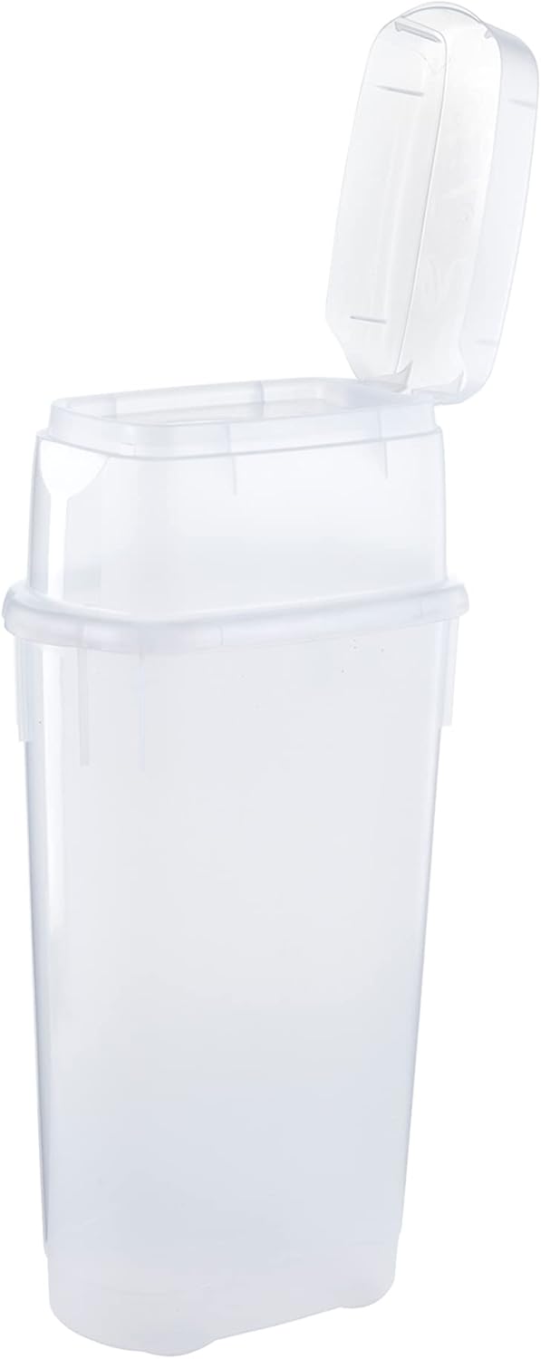 Rubbermaid Wrap N' Craft Plastic Wrapping Paper Organizer - Clear Storage for 20 Rolls & Top Compartment
