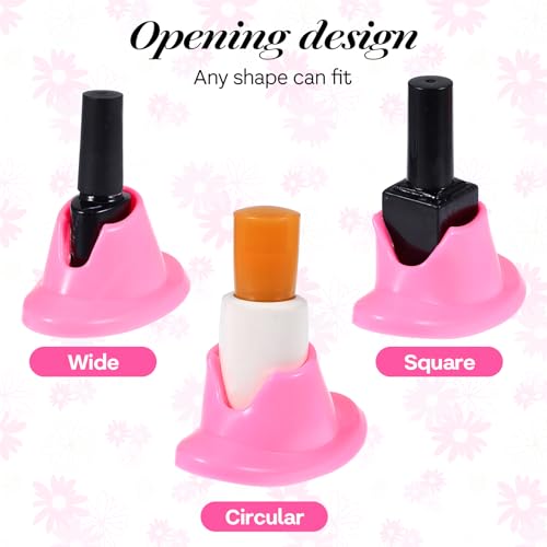 YUXIANLB Soft Rubber Nail Polish Bottle Holder Spill-Proof Stand