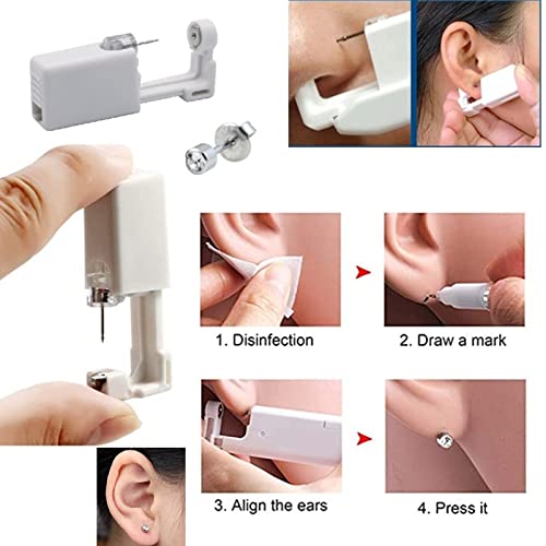Pimoys Disposable Ear Piercing Gun Kit - Painless & Sterile 2-Pack