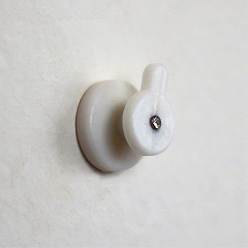 50pcs Mini Non-Mark Picture Frame Wall Hooks - White