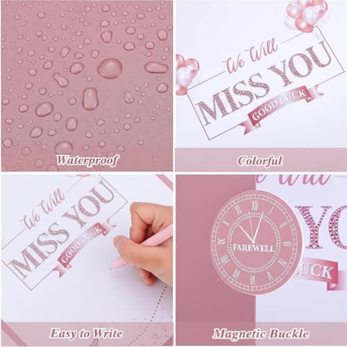 Farewell Guest Book Card - Smooth Writing for Parties | 8.85x11.8 In