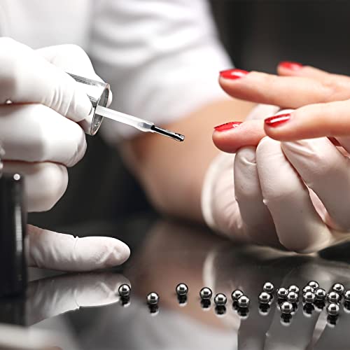 PAGOW 125PCS 4mm 316 Stainless Steel Paint Mixing Balls for Nail Polish