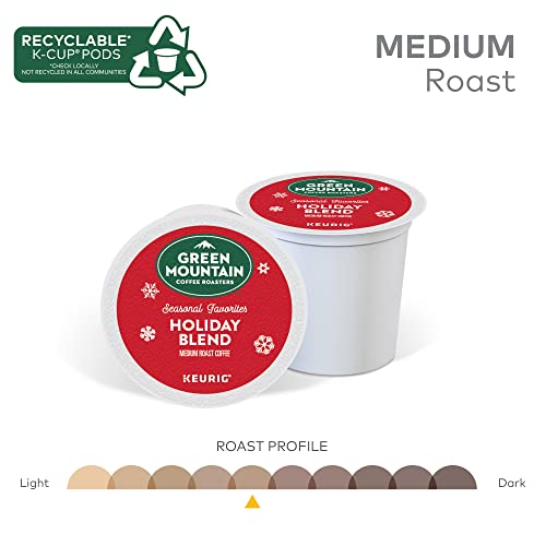 Green Mountain Coffee Roasters Holiday Blend K-Cups, 12 Count