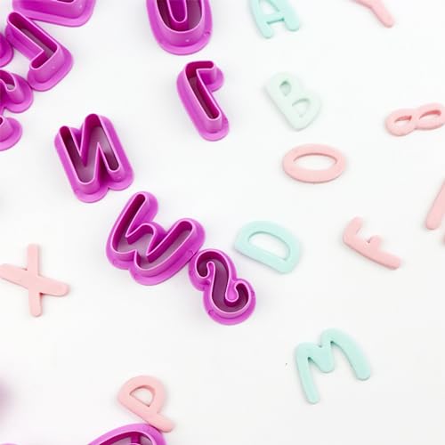 35-Piece Alphabet and Number Cookie Cutter Set for Fondant and Baking