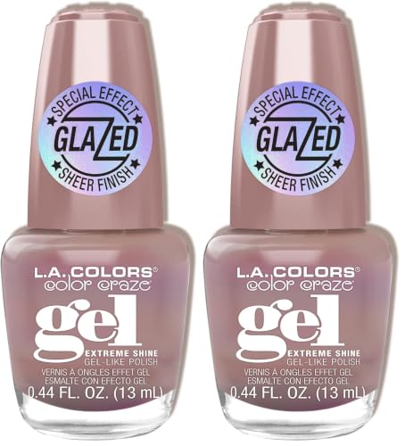 L.A. Colors Glazed Gel Nail Polish Duchess 2-Pack