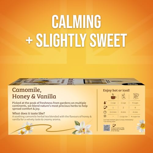 Twinings Camomile, Honey & Vanilla Herbal Tea, 100 Individually Wrapped Bags