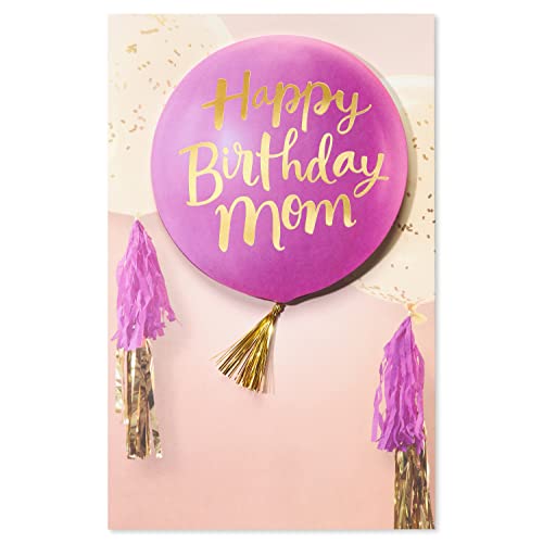 American Greetings Birthday Card for Mom with Gold Foil and Tassels
