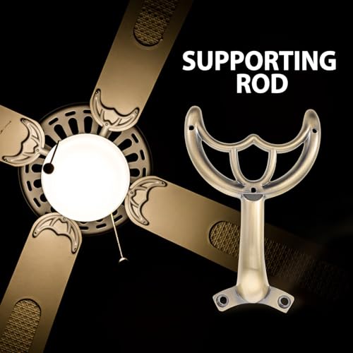 UKCOCO Ceiling Fan Blade Arm Replacement - Gold Zinc Alloy Fixes Wobbly Fans, Coffee Variation