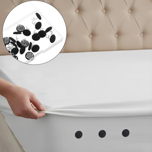 24 Pack Twist Pins for Bed Skirts and Sofa Covers - Black