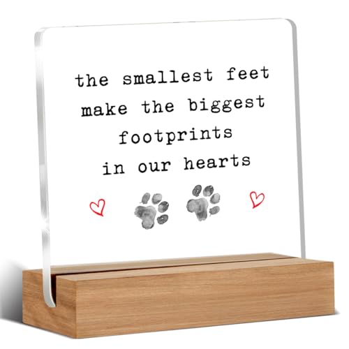 Pet Loss Sympathy Gift - 4x4 Inch Acrylic Desk Decor