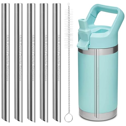 Mucostaw Stainless Steel Replacement Straws for Yeti Kids 12oz