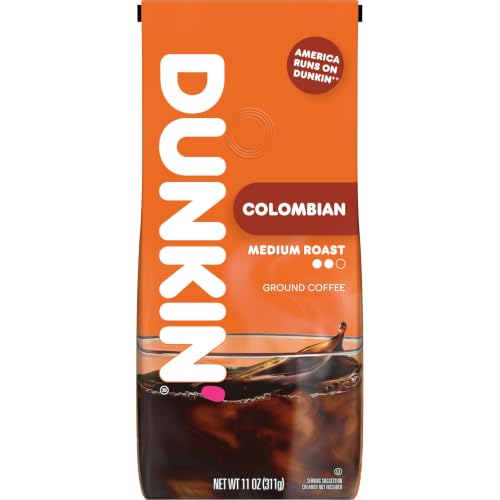Dunkin’ Colombian Medium Roast Ground Coffee - 11 Oz Bag
