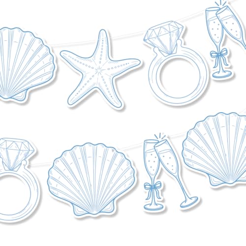 Last Toast on the Coast Bachelorette Banner Set - Beach Party Decor